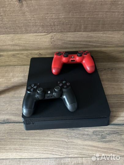 Sony playstation 4 slim 1tb+7игр+2геймпада