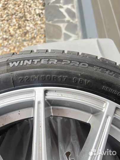 Резина на дисках липучка 225/50 r17