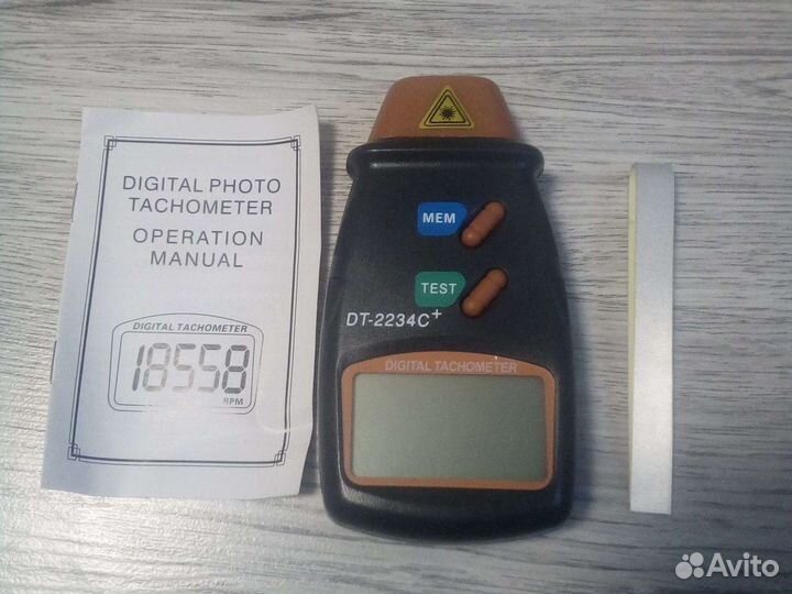 Бесконтактный лазерный тахометр