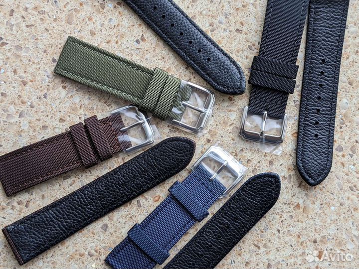 Канвас ремешки 18мм 20мм 21мм 22мм 24мм