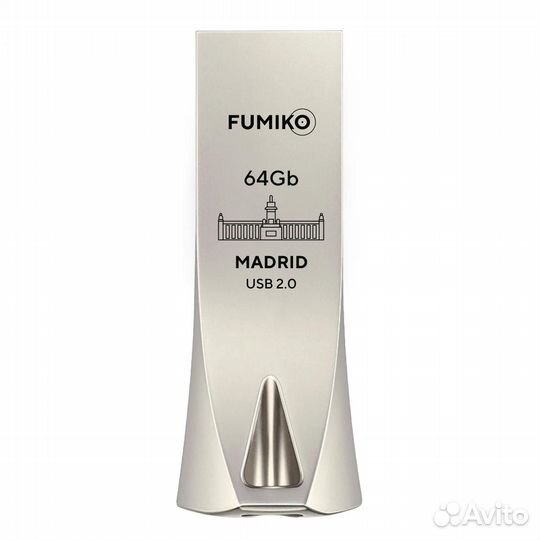 Флешка madrid 64GB серебристая USB 2.0
