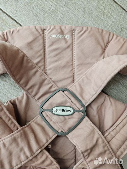 Рюкзак переноска BabyBjorn Mini Cotton розовый