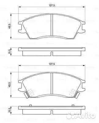 Колодки тормозные hyundai accent/getz передние