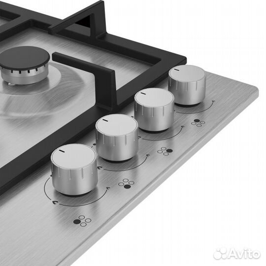 Встраиваемая варочная панель газовая grundig giga 6234250 x серебристый