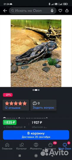 Украшение для аквариума