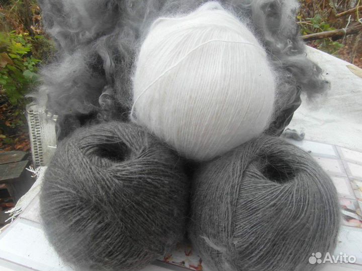 Пряжа нитки пух шерсть, 400 грамм, 800 метров, хло