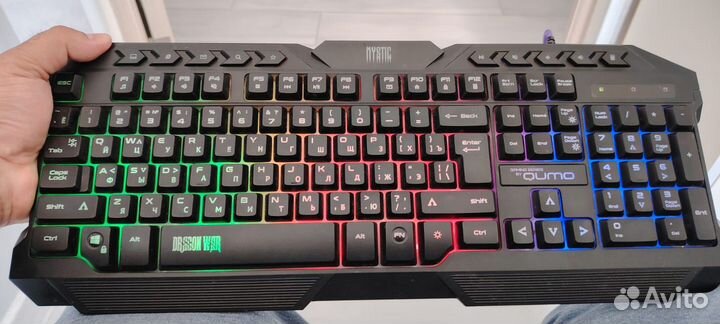 Комплект клавиатура и мышь qumo Mystic