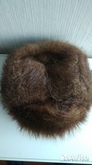 Шапка зимняя мех бобра