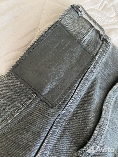 Джинсы мужские levis 502 серые