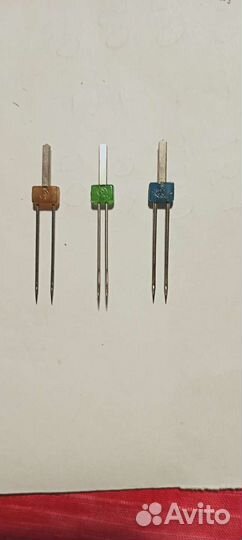 Иглы двойные для бытовых швейных машин