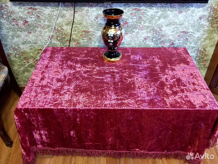 Плюшевая скатерть СССР