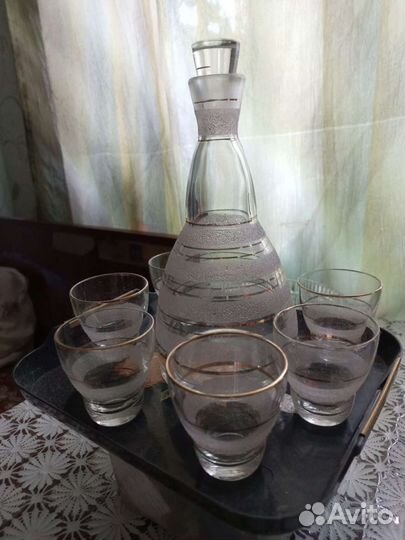 Графин с рюмками СССР