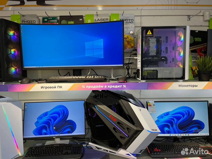 Мощный комп для игр AMD Ryzen 9 RTX 4070Ti/4080