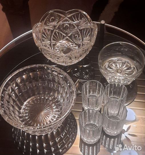 Хрусталь + стекло