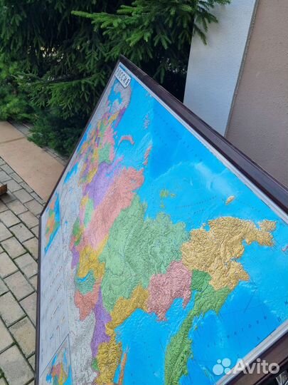 Карта России в рамке