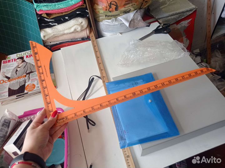 Линейка угольник портновская новая