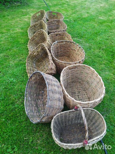Корзина плетеная большая