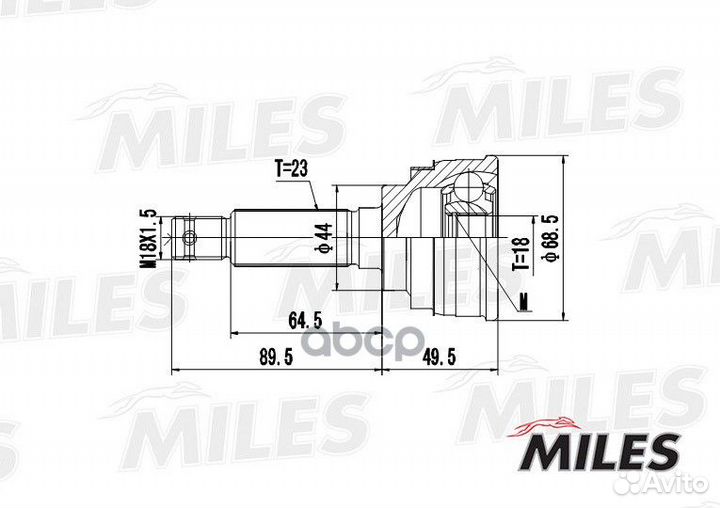 Шрус suzuki alto 0.8 86-93 нар. (GKN 301965) GA