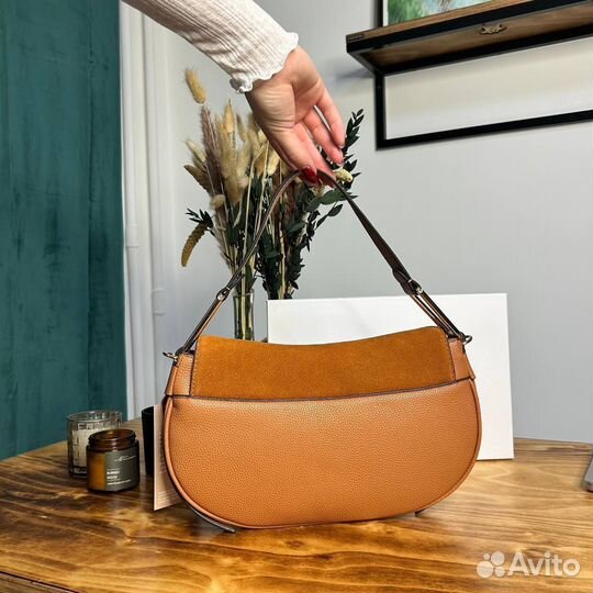 Сумка женская coccinelle натуральная замша