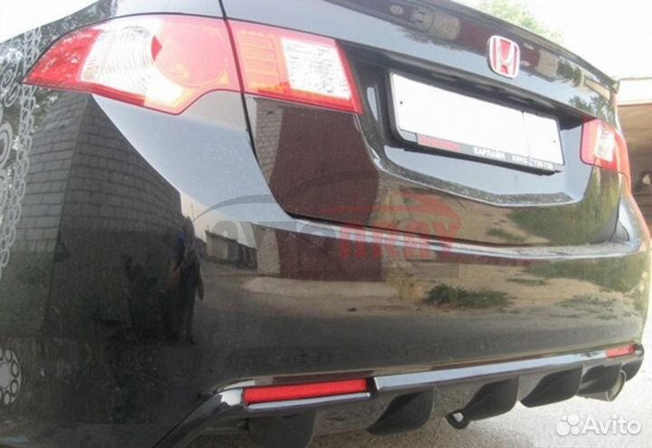Диффузор Sport на задний бампер для Honda Accord 8