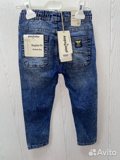 Джинсы 110 для мальчика Playtoday