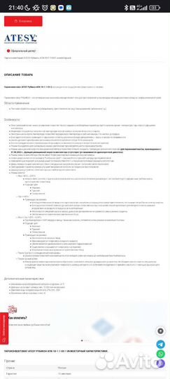 Пароконвектомат Atesy apk 10-1-1 Рубикон