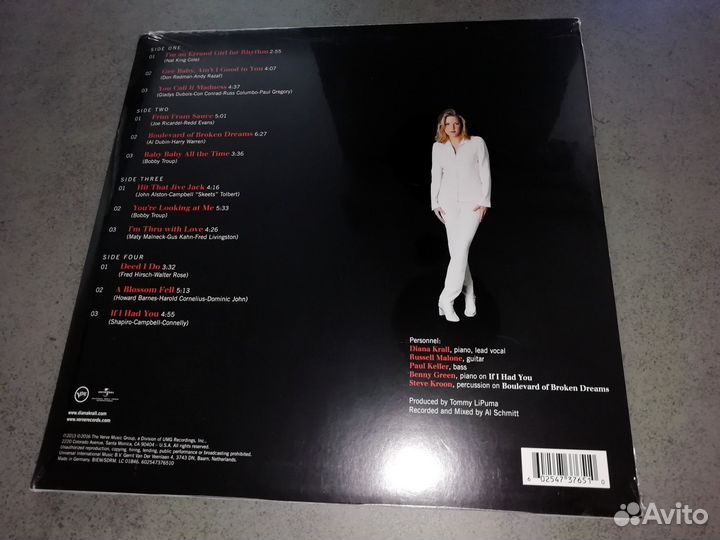 Diana Krall - All For You (2015) 2xLP Запечатан