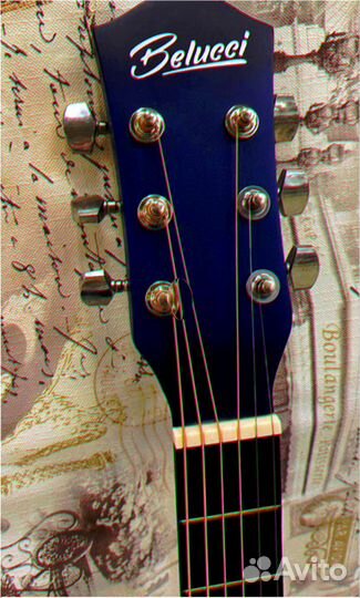 Гитара синяя