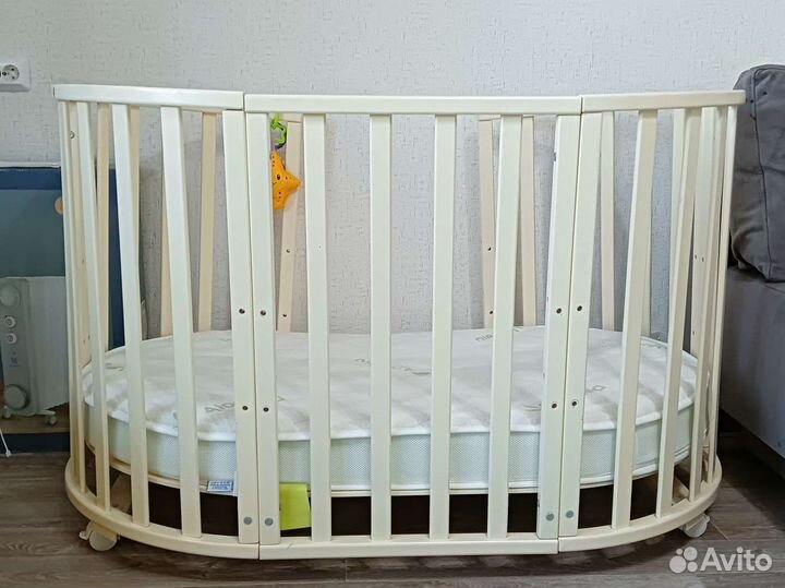 Кроватка детская овальная круглая