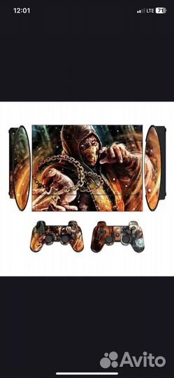 Наклейка PS3 super slim