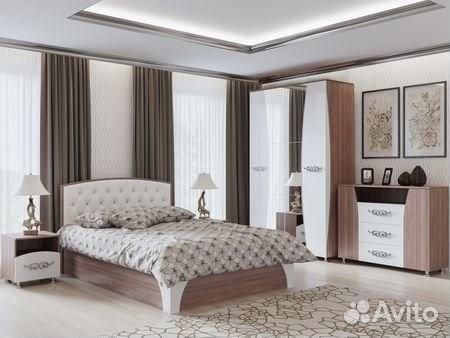 Кровать двойная 1,6 м Стразы 