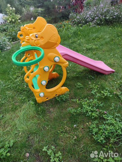 Детская горка пластиковая уличная бу