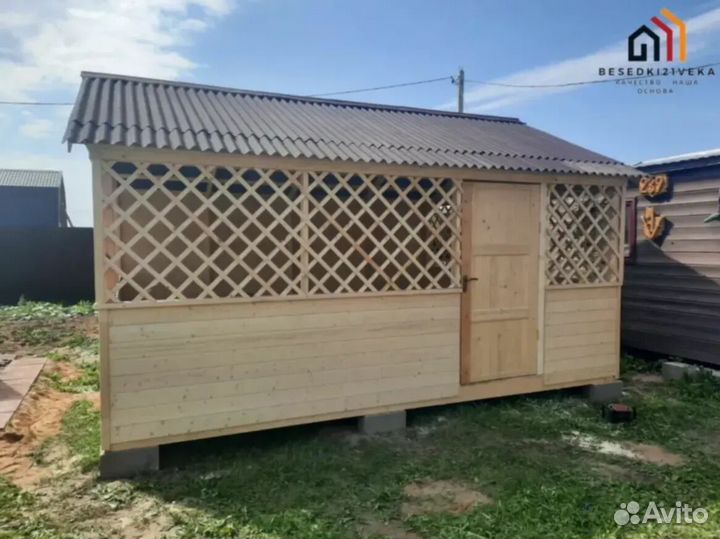 Беседка. Натуральное дерево. Доставка