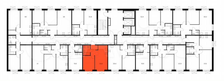 1-к. квартира, 35,2 м², 2/25 эт.