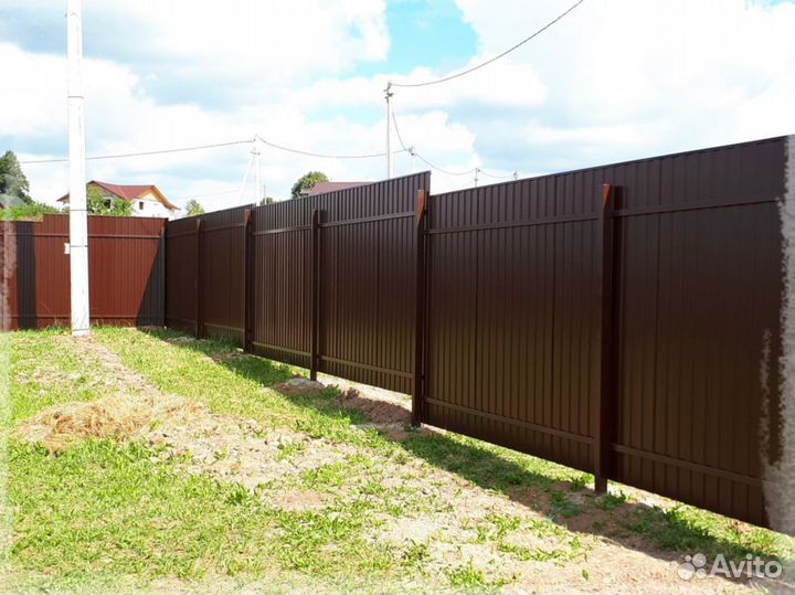 Забор из профнастила