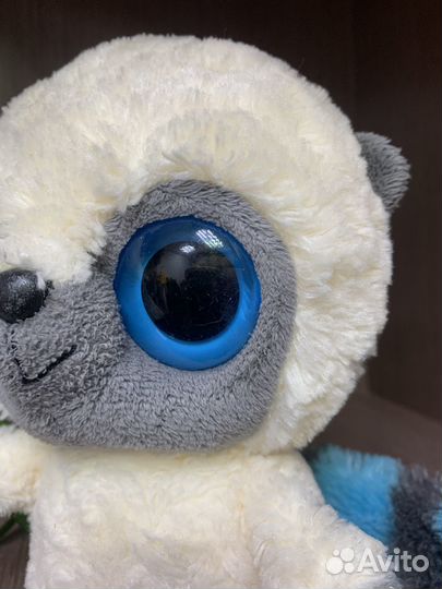 Мягкая Игрушка Aurora Лемур Юху с голубым хвостом