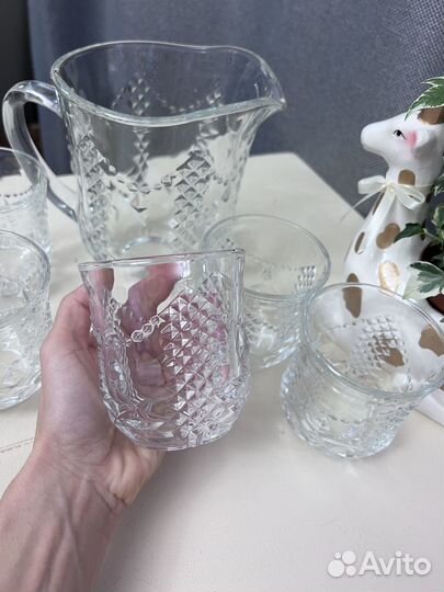 Набор кувшин и стаканы новые