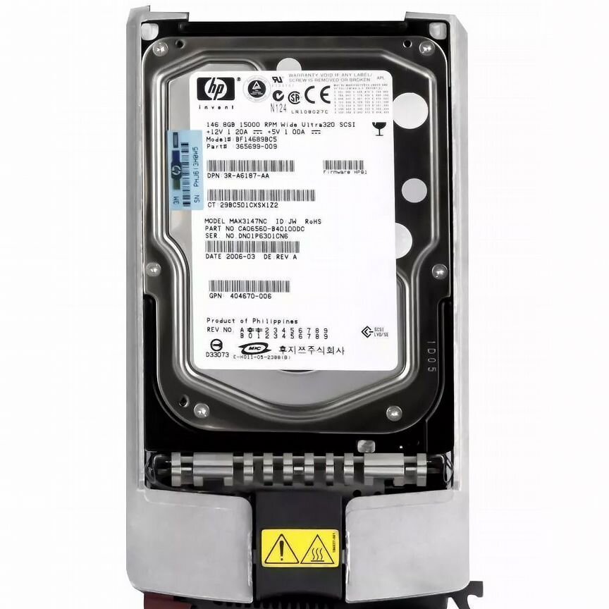 [365699-009] Жесткий Диск Hp Bf14689bc5 146,8gb U320scsi 3.5" 365699-009