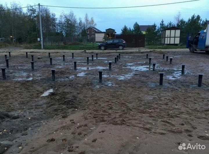 Винтовые сваи / монтаж