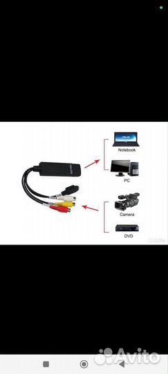 Устройство для захвата аудио/видео USB 2.0 EasyCap