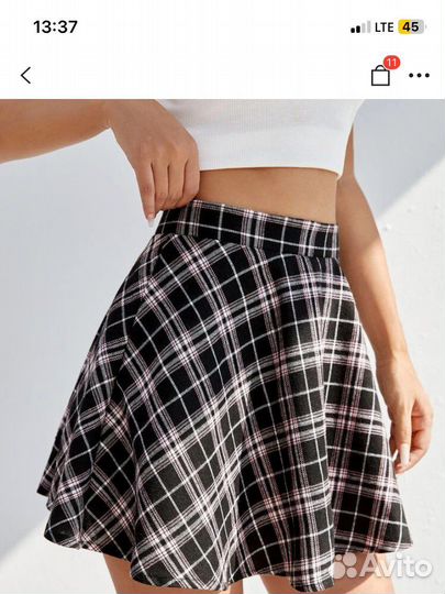 Юбка в клетку