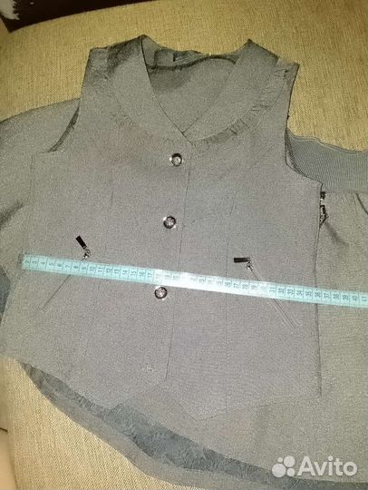 Школьная форма для девочки серая 140