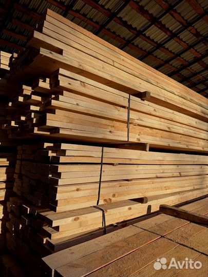 Доска обрезная 40х150х6000мм от производителя