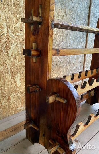 Бутылочница винтажная/Стеллаж для хранения бутылок