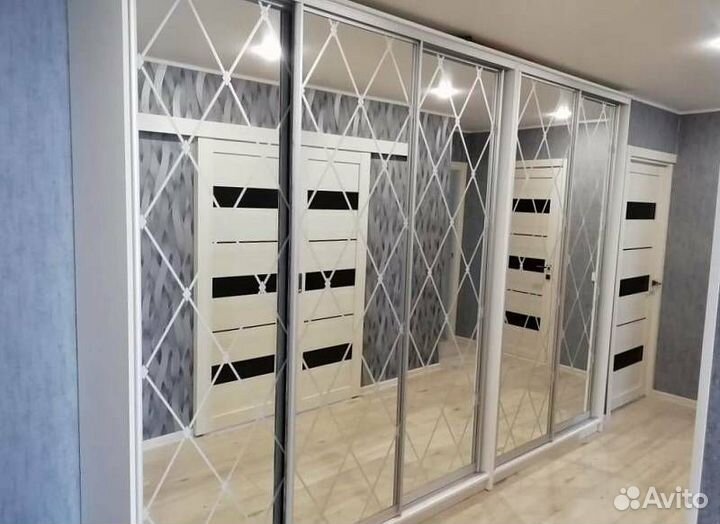 Двери-купе с пескоструйным рисунком шк-187