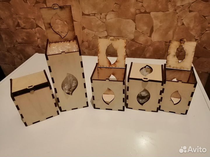 Подарочные коробочки из дерева