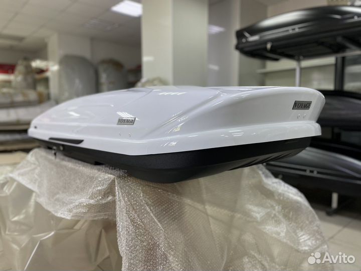 Автобокс Voyage X 500л 218см цвет Белый глянец