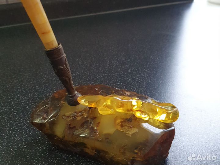 Письменный набор из янтаря