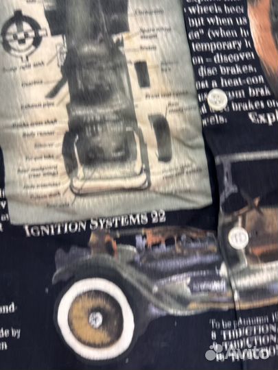 Винтажная американская муж фланель рубашка 52