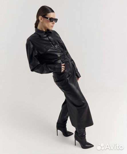 Костюм из эко кожи бренда THE X couture